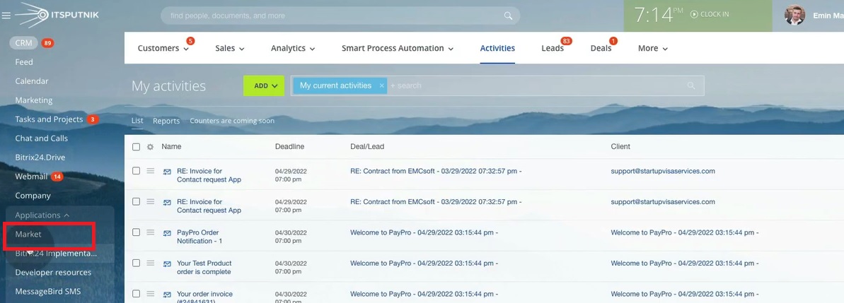 EMCSOFT | Bitrix24 Developer